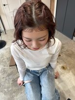 エトワ 中央店(etoi)&nbsp;大分ボブレイヤーチャンモリパーマ韓国ヘアスタイルかるめ