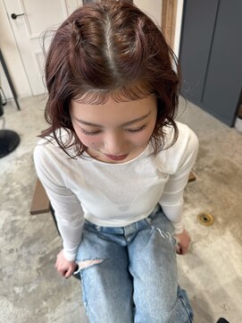 エトワ 中央店(etoi) 大分ボブレイヤーチャンモリパーマ韓国ヘアスタイルかるめ