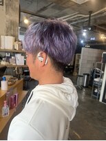 ロッソ(ROSSO)&nbsp;ブリーチ/パープルカラー/メンズカット