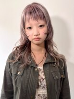 テトヘアー(teto hair)&nbsp;デザイン/レイヤー/三毛猫カラー/ピンクベージュ/ローライト