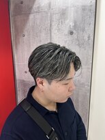 ヘアー ラボ エムツー(hair lab m2)&nbsp;メンズショート×メッシュ×センターパート