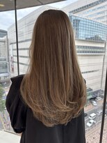 エアー 福岡(AIR)&nbsp;ミルクティーベージュ×レイヤーカット