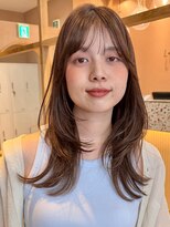 ラフ フロム ガーデン(Laf from GARDEN)&nbsp;くびれミディアム/レイヤー/顔周り/小顔/ベージュ/20代30代