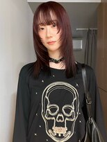 シロ(siro)&nbsp;顔周りレイヤーとチェリーレッドエンドカラー