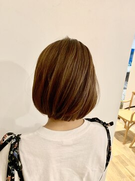 エイトタマプラ たまプラーザ店(EIGHT tamapla) 【EIGHTたまプラ】デザインカラー_切りっぱなしボブ