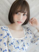 【ROMA】透明感UP寒色系カラー/カーキベージュ/美人ショートボブ