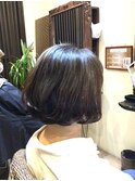 プリカール+ニュアンスパーマ/内巻きカール王道ボブ30,40,50代
