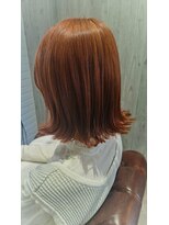 レナトゥス ヘアー オブ ネイル(Renatus Hair of Nail) 外ハネボブ×明るめピンクベージュ