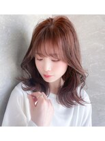 ヘアーズ ベリー 喜連瓜破店(hairs BERRY)&nbsp;★BERRYピンクブラウンエアリーロングフェイスレイヤーうる艶髪