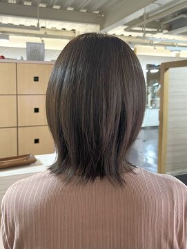 キャパジャストヘアー(CAPA just hair) ニュアンスカラー外はねレイヤー結べるボブ