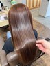 《乾かすだけでまとまる艶髪》髪質改善トリートメント+カット+カラー￥20,000