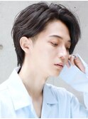 耳かけミディアムショート