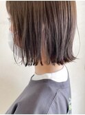 簡単オシャレ◯切りっぱなしボブ、ミディアム/天神大名