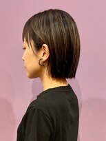 レジュール Rejouir 切りっぱなしボブ/ハイライト/細めハイライト/くすみベージュ