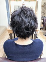 グラスヘア(Grous hair)&nbsp;30代40代50代☆ランダムショートパーマ♪【Groud hair錦糸町】