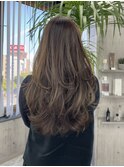 ロングレイヤー☆シナモンベージュ☆
