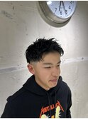 メンズビジネスツーブロックベリーショートT