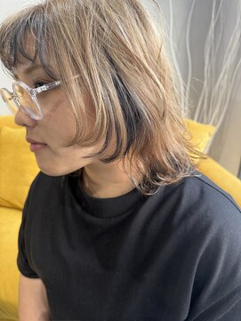 ユーノス(EUNOS.) 【EUNOS.】ベージュ×顔まわりアクセントカラー