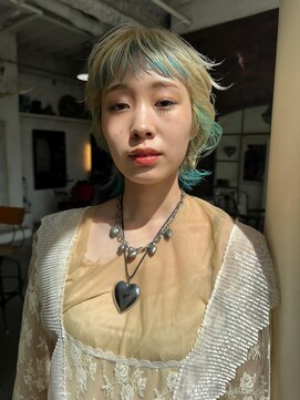 トレンチ(TRENCH) ボブウルフ デザインカラー ダブルカラー