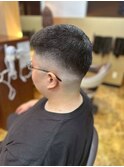 フェードカット黒髪メンズ眉毛Men'sビジネス富士見台中村橋
