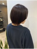 ＊外はねショート×ブラウンカラー