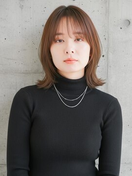 ニューヨークニューヨーク イオンスタイル東淀川店(NYNY) 外ハネくびれレイヤーシースルーバングウルフ【淡路/上新庄】