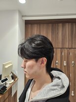 アッシュ 池上店(Ash)&nbsp;メンズフェザーパーマセンターパート刈り上げニュアンスパーマ