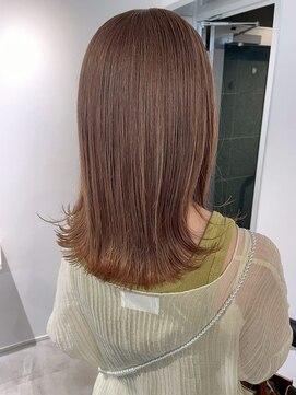  fit stand 千葉/ショートボブ/カット/パーマ/ダブルカラー/トリートメント/縮毛矯正 イメチェン/ピンクベージュ/アンブレラカラー[千葉]