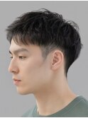 Haleニュアンスパーマスパイキーショートバーバーフェザーパーマ