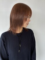 ヘアデザイン アンジェロ(Hair Design Angelo)&nbsp;レイヤーカット/ブラウニーカラー/30代/40代