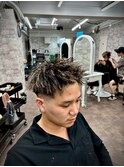 ブリーチハイライト髪質改善ダブルカラーレイヤーカット/本厚木