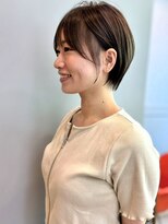 アトリエ タキ(atelier.taki)&nbsp;ショート ショートボブ 丸みショート シースルーバング アッシュ