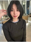韓国ウルフレイヤー/顔周りレイヤーくびれボブ