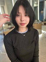 オモチャ 銀座(OMOCHA)&nbsp;韓国ウルフレイヤー/顔周りレイヤーくびれボブ