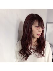 【奈良/inni hair】レッド