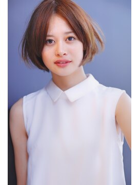 ブーケ(BOUQUET) 簡単スタイリング　ひし形シルエット　センターパートボブ