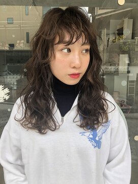 オルセン(OLSEN) アッシュブラウン×ロング