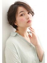 ヘア アンド スパ エジェリ プリム(hair&spa egerie prime)&nbsp;大人可愛いゆるふわショートボブ★オリーブベージュ