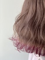 ジーナ 博多(Zina)&nbsp;ホワイトアッシュエアリーミディ/黒髪ショートパーマ