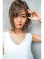 ハバナ 天神(HAVANA)&nbsp;大人かわいい小顔インナーボブ×オリーブカラー