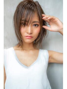 ハバナ 天神(HAVANA) 大人かわいい小顔インナーボブ×オリーブカラー