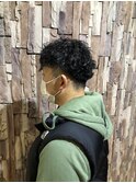 【メンズ】刈り上げ×ツイストスパイラルパーマ
