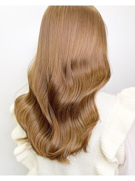 メーヴェ(Mowen) オレンジブラウン×ハイトーン×ケアブリーチ×イルミナ×ロング