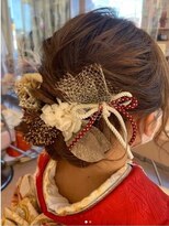 ウェーヴ 浜松小豆餅店(wave)&nbsp;<wave小豆餅店>卒業式成人式振袖着物着付け展示会ヘアセット