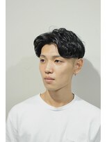 レンゲン(LENGEN)&nbsp;束感刈り上げビジネス七三ツーブロックアップバング２０２