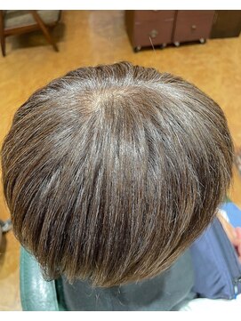 チップタップ 町田店(tip top) アッシュグレージュ × 白髪ぼかしハイライト