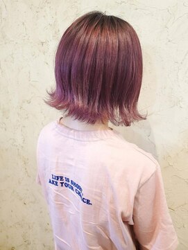 フロール(Flor) 【flor 戸塚】*くびれボブ+ラベンダーピンク*