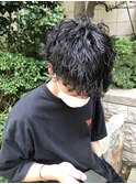 コンマヘアアップバングツーブロックマッシュ束感【市川】