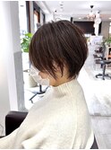 まるみコンパクトショート×アッシュベージュカラー【カドワキ】