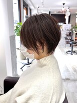 ラッキーヘア 加古川(Lucky Hair)&nbsp;まるみコンパクトショート×アッシュベージュカラー【カドワキ】